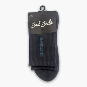 NWT BAD BIRDIE Holiday Crew Socks (Black Clay | L/XL)
